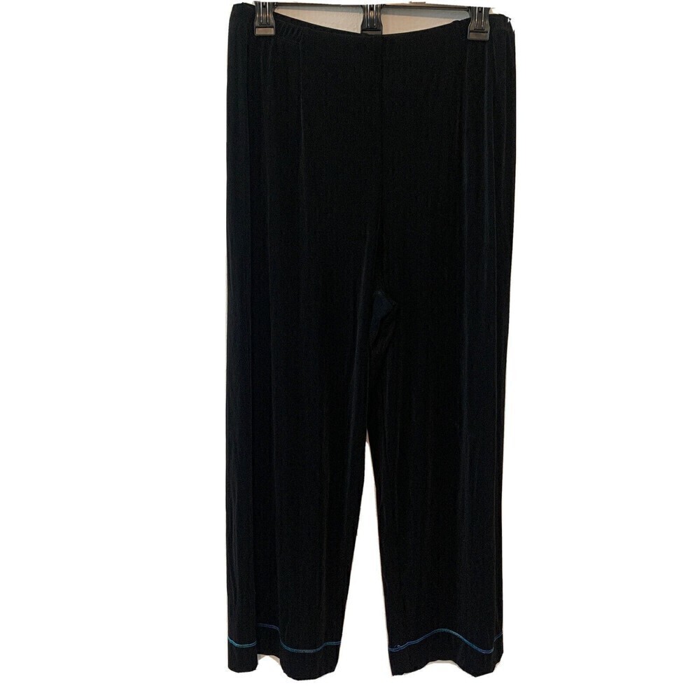 Chico's Travelers Womens Size XL Black Stretch Slinky Pants